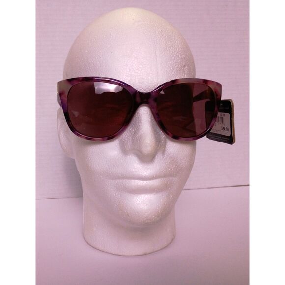 Foster Grant LP 1806 Purple Tortoise Square Frame Sunglasses - Picture 14 of 15
